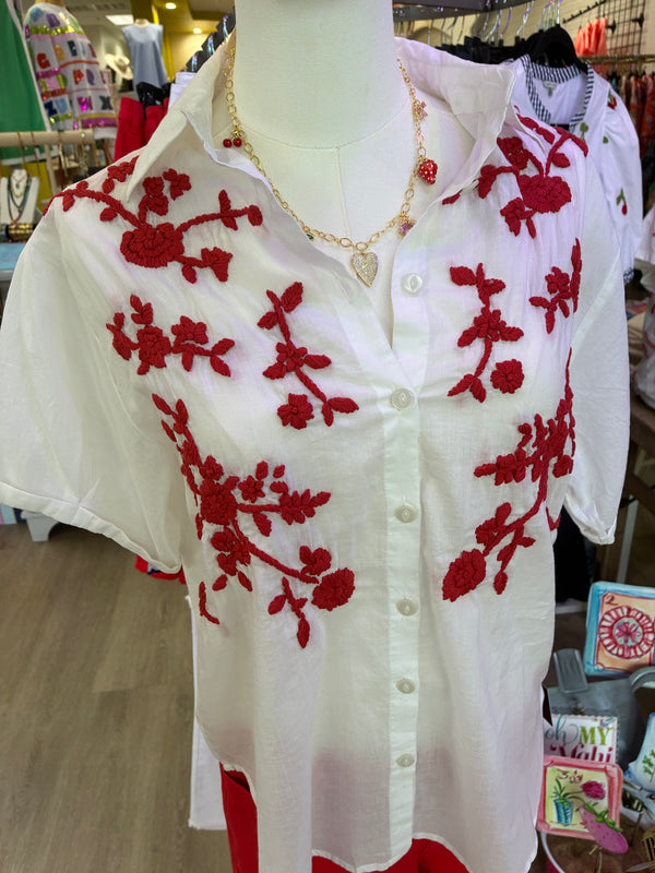 Sister Mary Paula Button Up Top