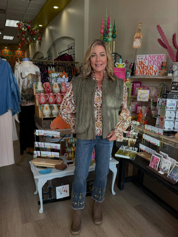 JOH Allison suede vest