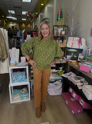 Ivy Jane Yolli Yoke Embroidered Top