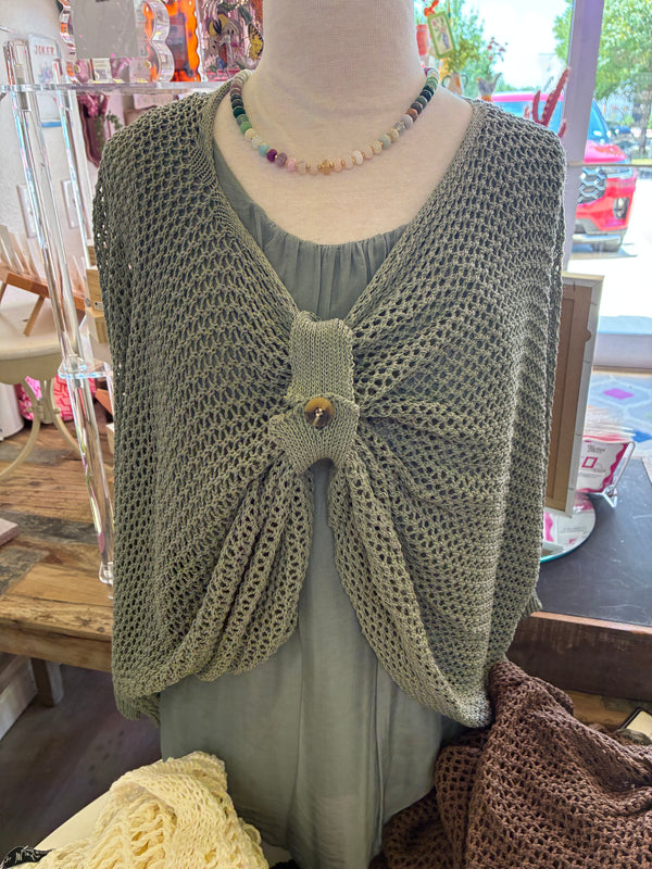 Gigi Moda Cotton Cardi w/Twist