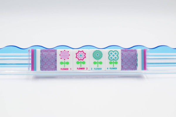 Mahjong Crystal Confetti Purple Tile Set