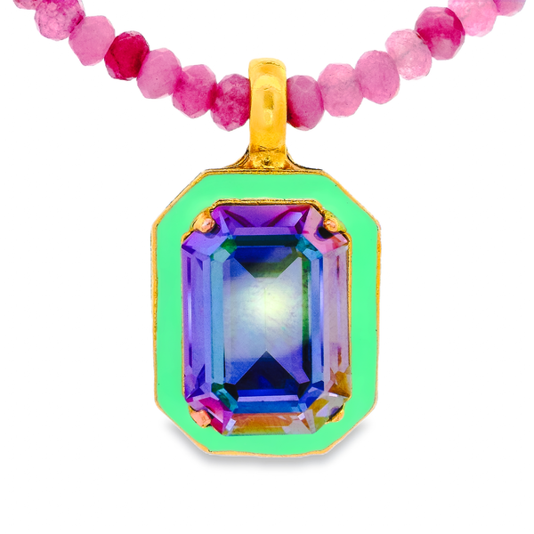 TOVA Dakota Necklace in Mint