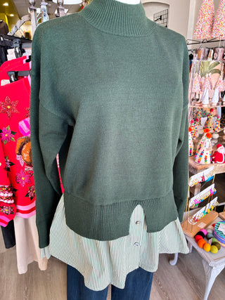 Entro Untucked Pinstripes