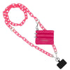 Ice Hot Pink Chain with Hot Pink Pouch
