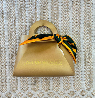 Buy green-and-gold WW Twilly Game Day Scarf