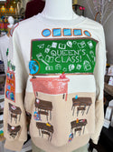 Queen of Sparkles classroom scene sweatshirt
