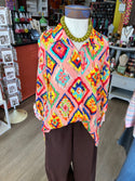 John Mark Diamond Button Up Blouse
