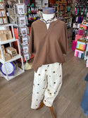 Wishlist Dot & Drawstring Pants