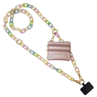 Buy ice-rainbow-pink-pouch Clip & Go Crossbody Chain with Pouch