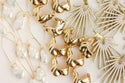 White Sunburst Statement Drop Earrings