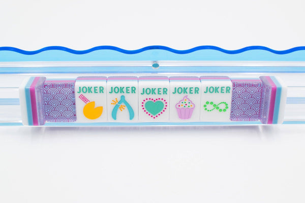 Mahjong Crystal Confetti Purple Tile Set