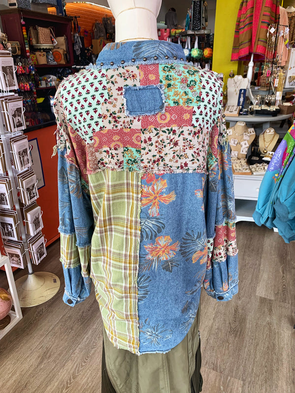 POL Ohana Denim Shacket