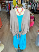 Gigi Moda Tie Front Crochet Cardigan