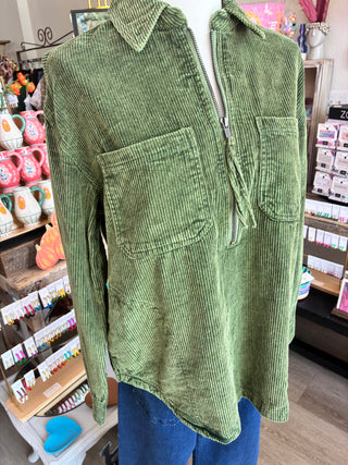 Tru Luxe zip front popover