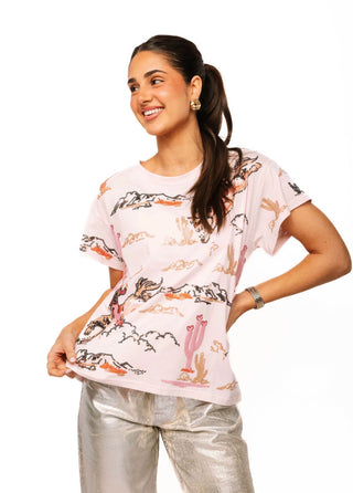 Queen of Sparkles Bucking Cowgirl Tee