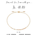 dot & dash Design Faith Bracelet