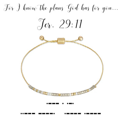 dot & dash Design Faith Bracelet