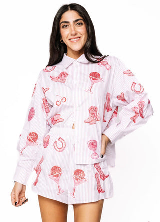 Queen of Sparkles Disco Cowgirl Top