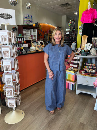 Ivy Jane Popover Striped Top