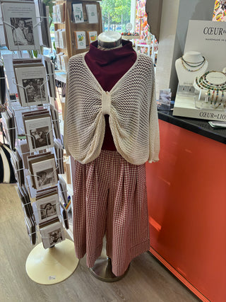 Wishlist gingham wide leg pants