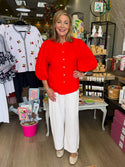 John Mark Seeing Red Blouse