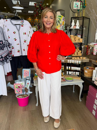John Mark Seeing Red Blouse