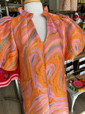 THML cosmic puff sleeve dress