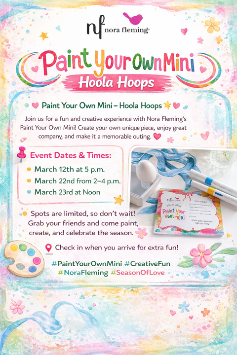 Nora Fleming Paint Your Own Mini Event