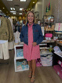 Gracie Red Gingham Dress