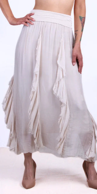 Gigi Riviera silk midi skirt
