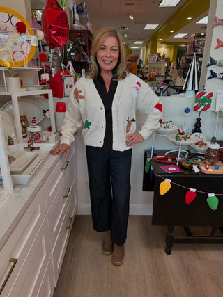 Christmas Patch Cardigan