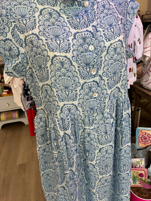 Uncle Frank linen blues dress