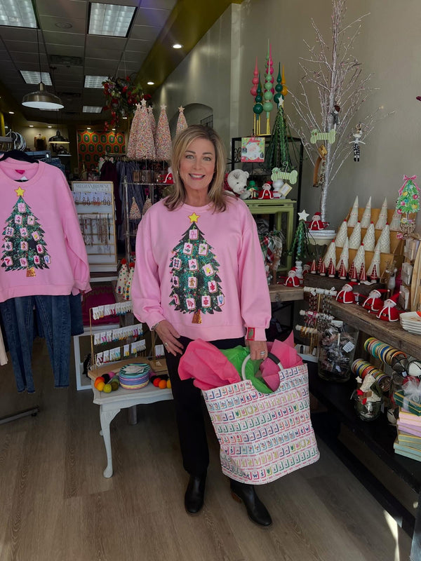 Queen of Sparkles mahjong tree sweatshirt