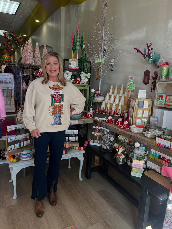 Queen of Sparkles Cowboy Nutcracker Sweatshirt