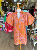 THML cosmic puff sleeve dress