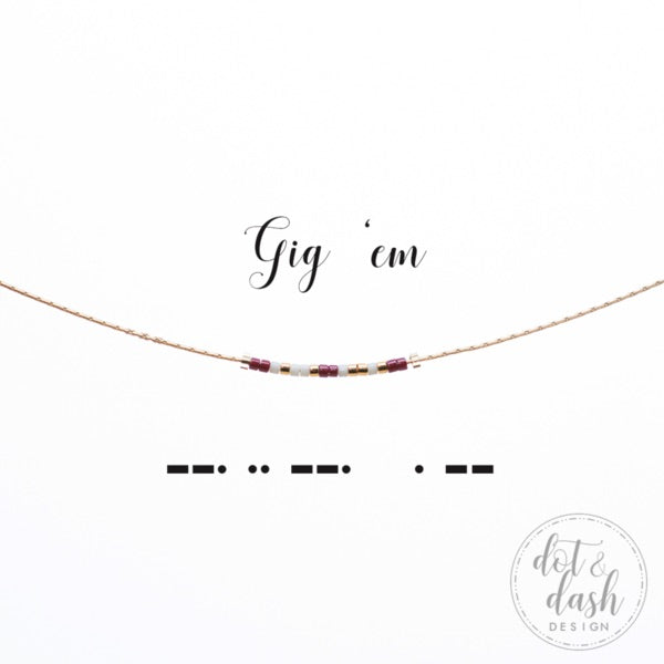 dot & dash Design Collegiate Necklace