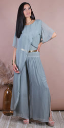 Gigi Moda Brezza Criss Cross Silk Tunic