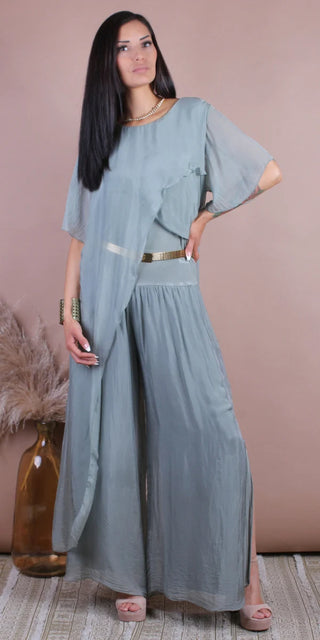Gigi Moda Brezza Criss Cross Silk Tunic