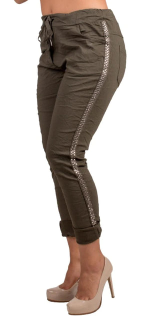 Buy olive Gigi Moda IL Chiodo Pants