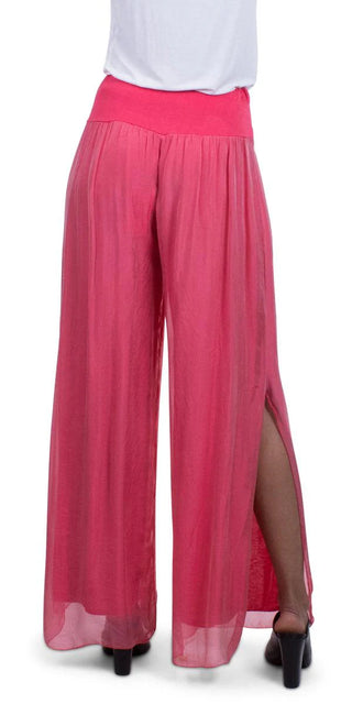 Buy bubble-gum-pink Gigi Moda Jasmin Slit Silk Pant