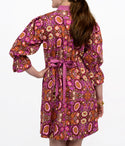 Uncle Frank Back Tie Dress - Plum