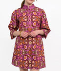 Uncle Frank Back Tie Dress - Plum