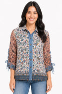 John Mark Denim Days Cinch Blouse