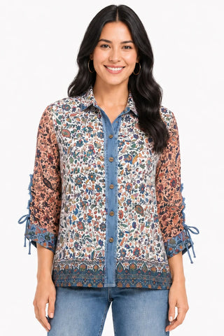 John Mark Denim Days Cinch Blouse