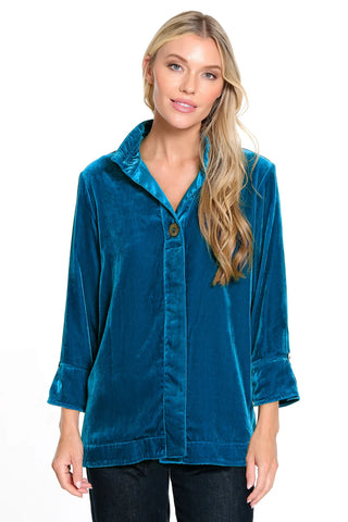John Mark Velvet Blouse