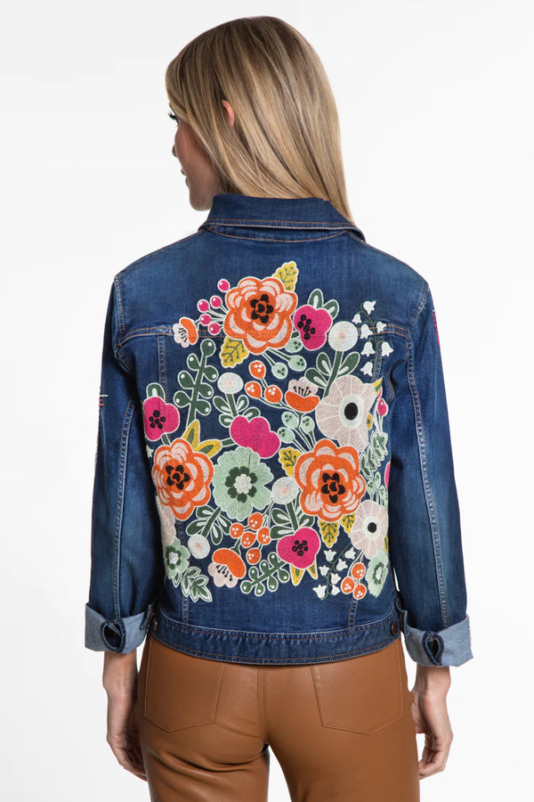 John Mark Embroidery Denim Jacket