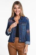 John Mark Embroidery Denim Jacket
