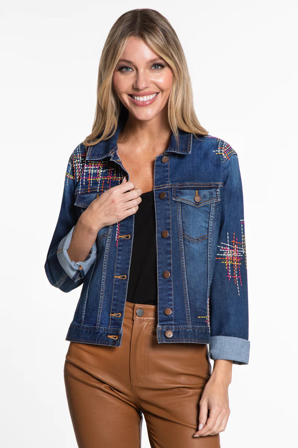 John Mark Embroidery Denim Jacket