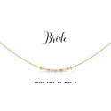 dot & dash Design Wedding Necklace