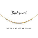 dot & dash Design Wedding Necklace